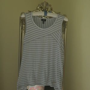 Jones New York Sleeveless Striped Top